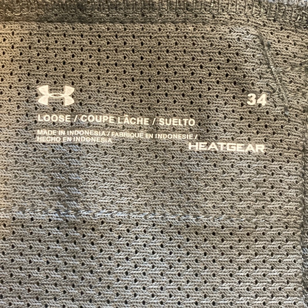 Mens 34 Swim Trunks Under Armour HeatGear Gray (ABBA) - Picture 9 of 12